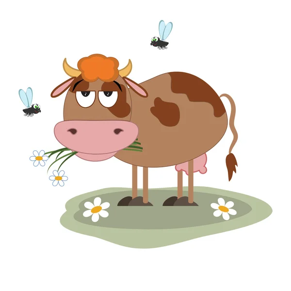 Kreskówka krowa. — Wektor stockowy