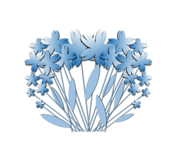 Flores azuis . — Fotografia de Stock
