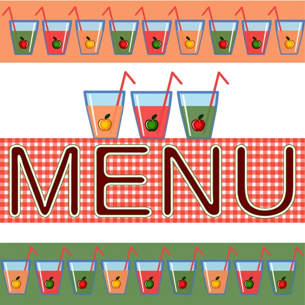 Background-menu with  juice — Stock Photo, Image