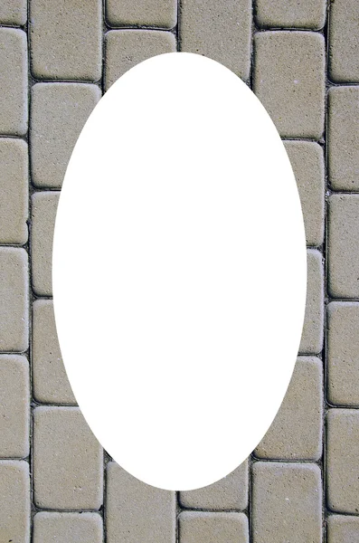 Sökvägen bakgrund fragment och vit oval i mitten — Stockfoto