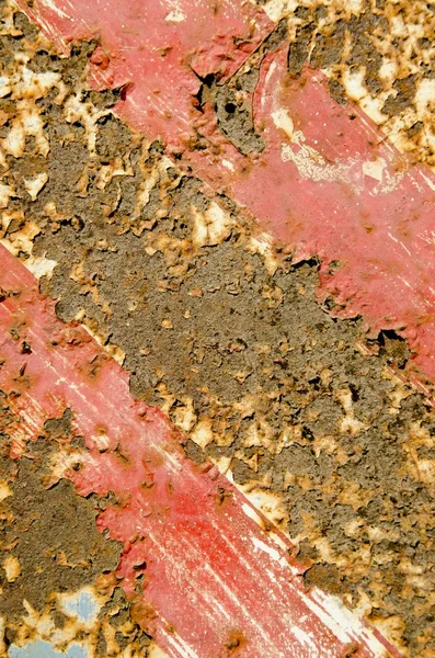 Rusty painted metal plate background. — Stock Photo, Image