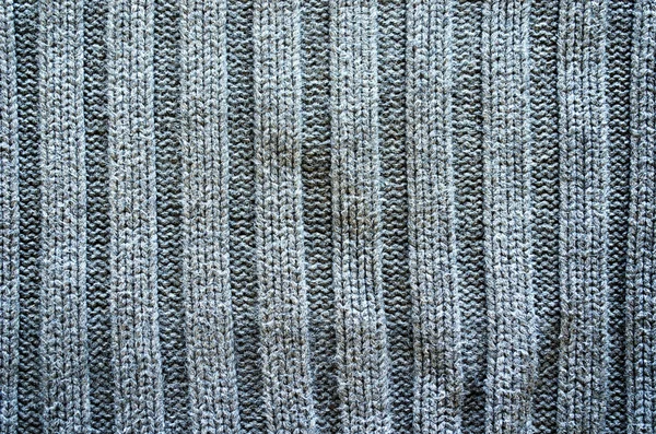 Grey knit wool mat closeup texture background — Stock Photo, Image