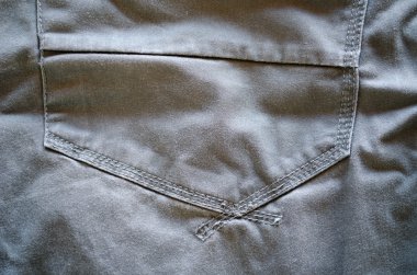 kot pantolon cebinde parça arka plan gri