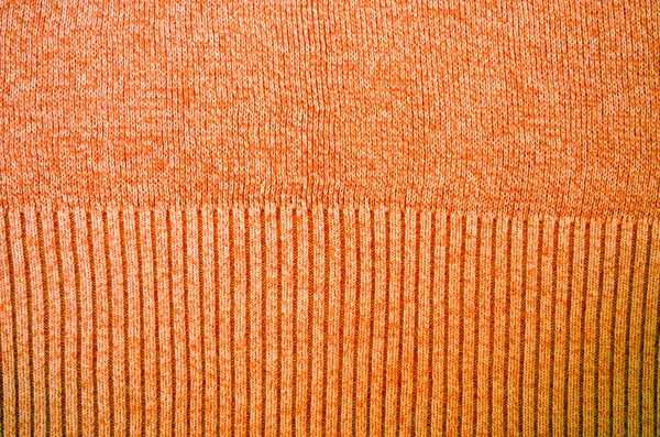 Orange sweater pattern detail background — Stock Photo, Image