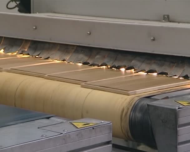 Production de planchers dans une usine industrielle. technologies modernes . — Video