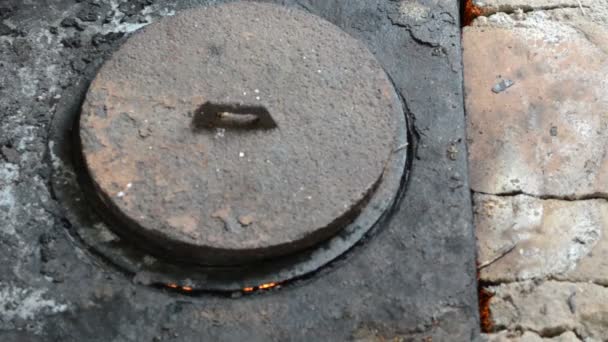 Brûler le feu main ronde prendre 