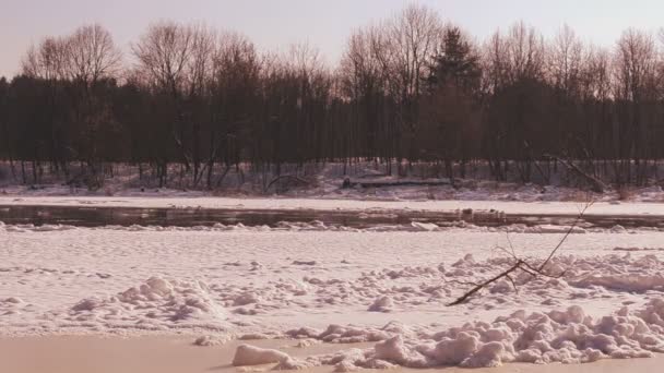 Hiver et floe flottant 