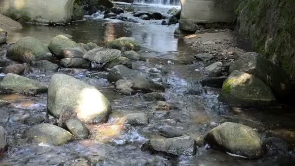 Wasserlauf-Mühlenbogen — Stockvideo