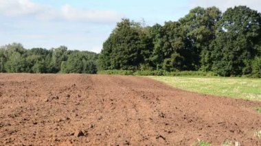 Panorama taze plough tarım alanı