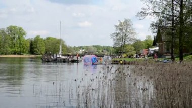 su zorb kabarcık. etkin boş. Trakai içinde dinlenme.