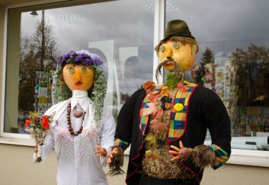 paar decoratie herfst oogst festival