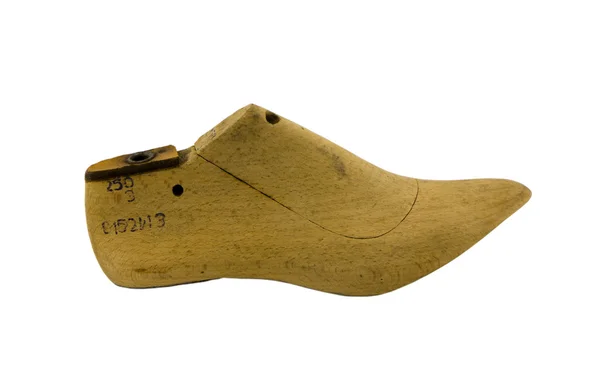 Ретро деревянная обувь формы сапожники изолированы — стоковое фото
