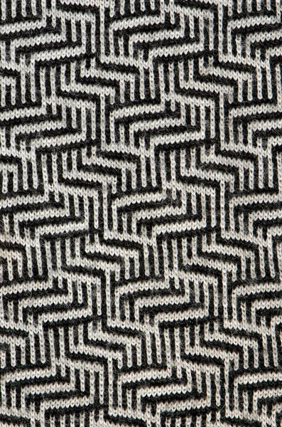 Coton noir zigzags fond blanc — Photo