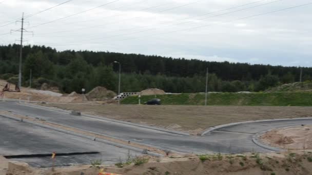 Travaux routiers au rond-point — Video