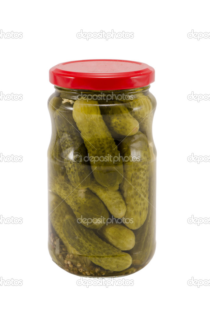 natural food resource cucumbers canned glass pots