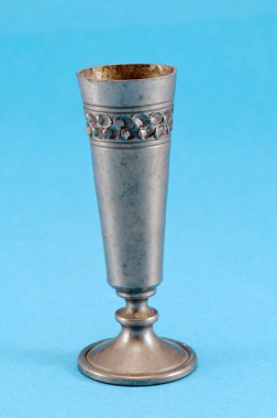 vintage metal güçlü alkol içki çanak mavi ateş