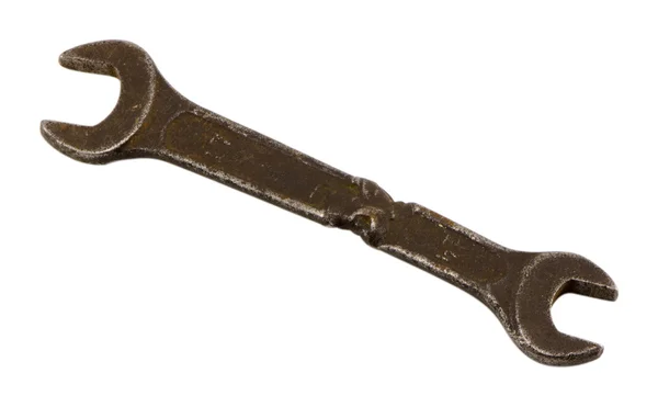 Parafuso spanners chave ferramenta de solda de dois isolados — Fotografia de Stock