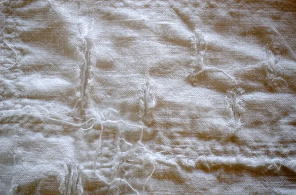 Linen pant fabric thread pattern twist background — Stock Photo, Image