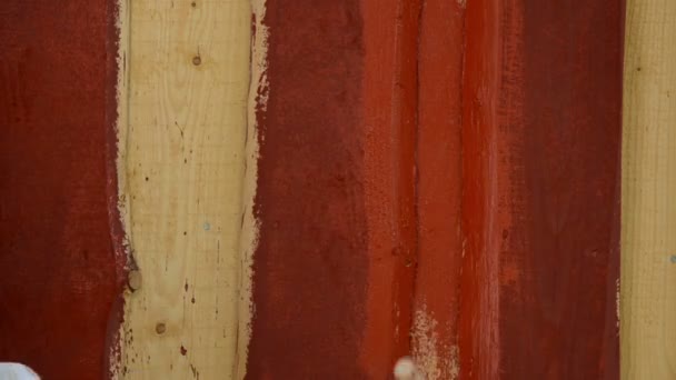 Mur de planche de peinture à la main 