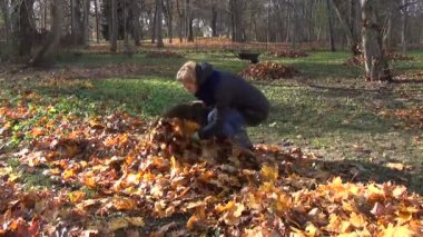 소녀 정원사가을 일