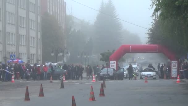 Szlalom amatőr autocross — Stock videók