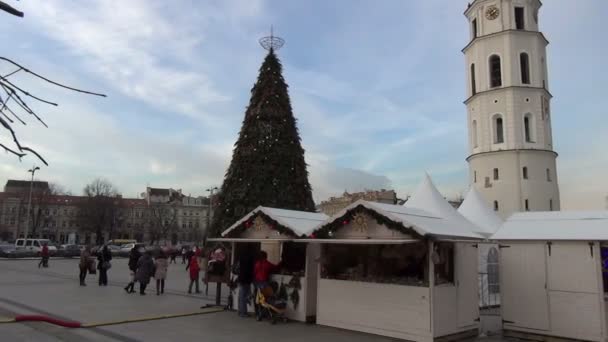 Mercado belfry quadrado — Vídeo de Stock