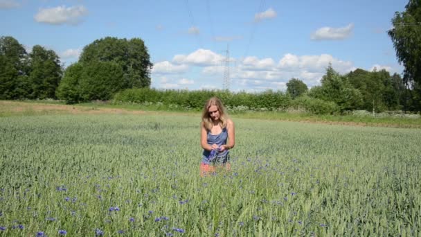 Femme mettre tête de couronne — Video