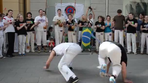 Capoeira harcot emberek — Stock videók