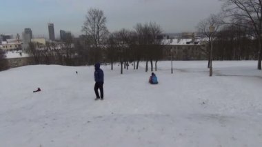 insanlar tepesi paten kış