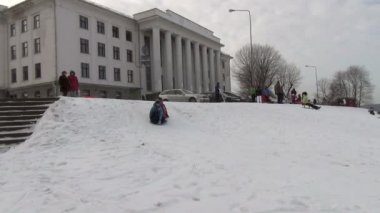 Hill Kış erkek sledge
