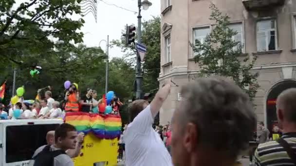 Gay lésbicas cartaz — Vídeo de Stock