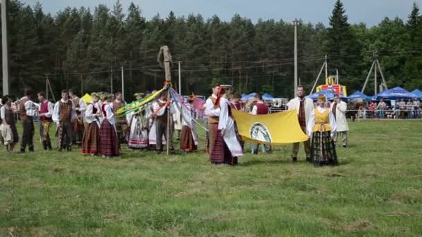 Bandera de traje — Vídeos de Stock