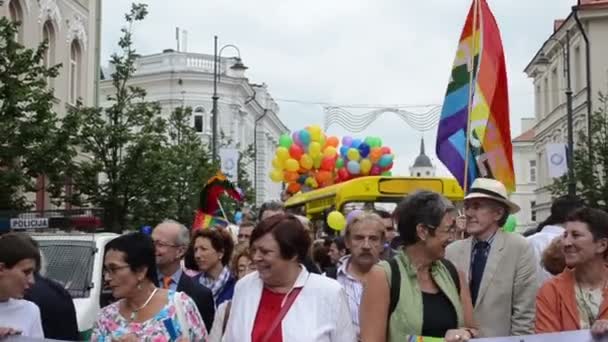 Política gay celebración — Vídeo de stock