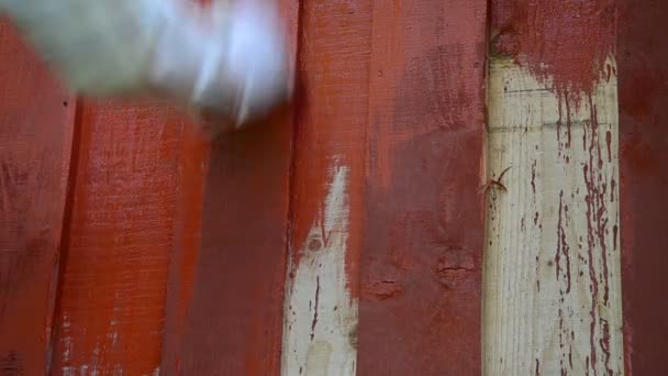 Peinture à la main mur en bois 