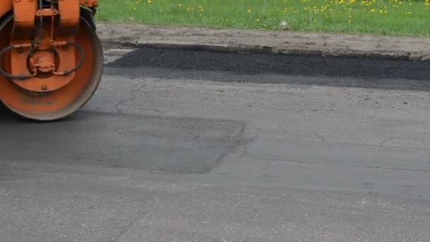 Auto tisku asfalt — Stock video