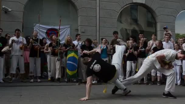 Capoeira-Leistung — Stockvideo