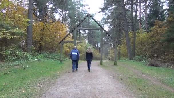 Sentiero turistico arca di legno — Video Stock