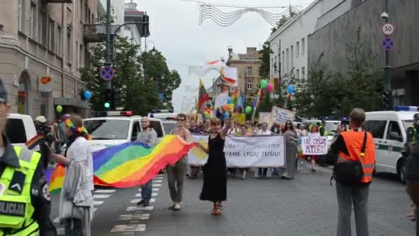 Desfile gay internacional — Vídeos de Stock