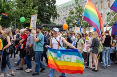 yıllık gay lezbiyen Baltık geçit ballons bayrağı 