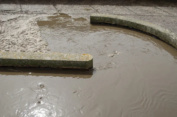 Depuradora de lodos de aguas residuales — Foto de Stock