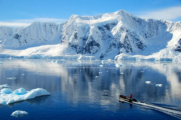 Iceberg in antarctic ocean Stock Photo