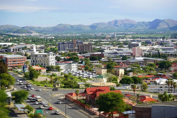 Edificio Emblemático Christus Kirche Iglesia Cristo Windhoek Namibia — Foto de Stock