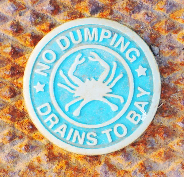 Dumping sign — Stock Photo, Image