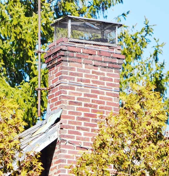 Close up chimney on the roof — Stock Photo, Image