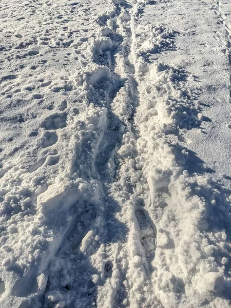 Struttura Della Neve Vicino — Foto Stock