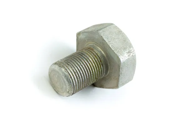 Bolt isolated on white background. Top view. — Stock Photo, Image