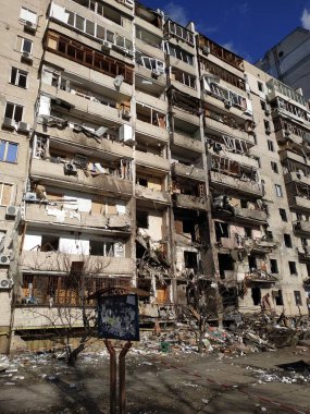 Rusya 'nın Ukrayna' ya karşı savaşı. Kyiv. 26 Şubat 2022 Ukrayna
