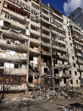 Rusya 'nın Ukrayna' ya karşı savaşı. Kyiv. 26 Şubat 2022 Ukrayna