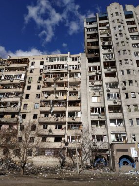 Rusya 'nın Ukrayna' ya karşı savaşı. Kyiv. 26 Şubat 2022 Ukrayna