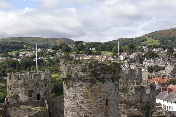 Conwy castle, north wales, İngiltere — Stok fotoğraf